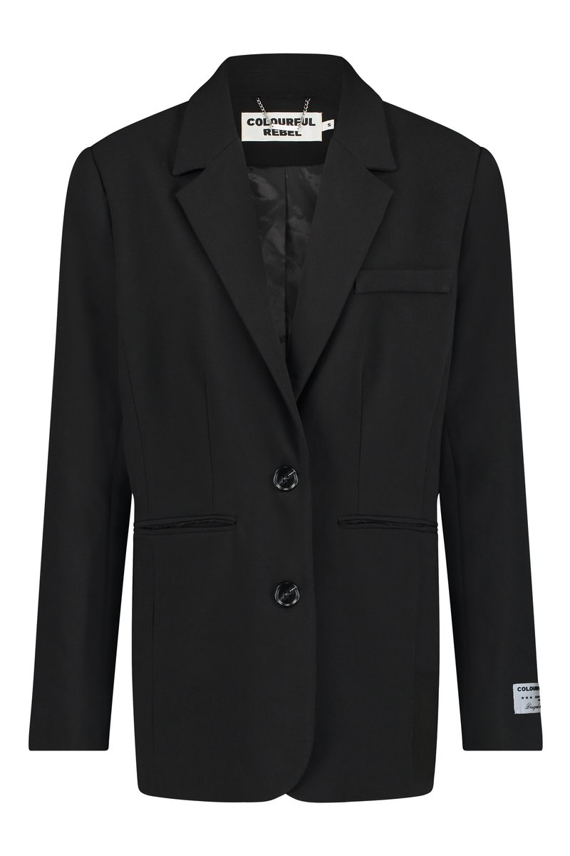 Colourful Rebel JESRA FRINGE - Short coat - black - Zalando.co.uk