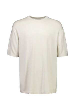 Lindbergh, T-shirt basic - off white mel
