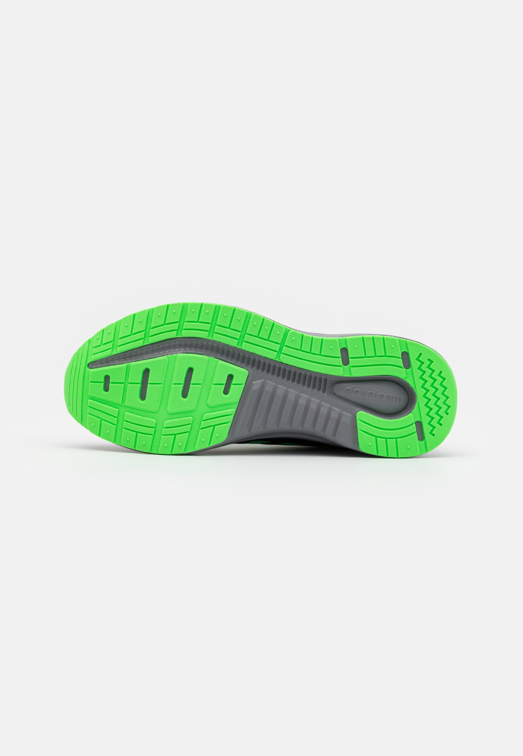 adidas Performance GALAXY 5 CLASSIC CLOUDFOAM - Hardloopschoenen neutraal -  core black/screaming green/grey three/Zwart - Zalando.nl