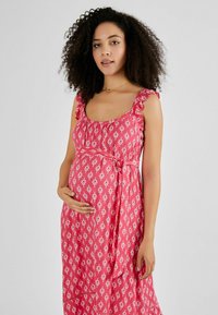 JoJo Maman Bébé SLEEVE MATERNITY-REGULAR FIT - Maksikleit - pink batik print