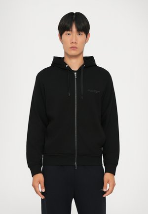 Mikina so zipsom - black