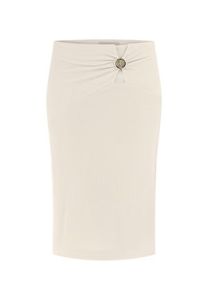 Guess ZAMA DETAILS - Pencil skirt - beige