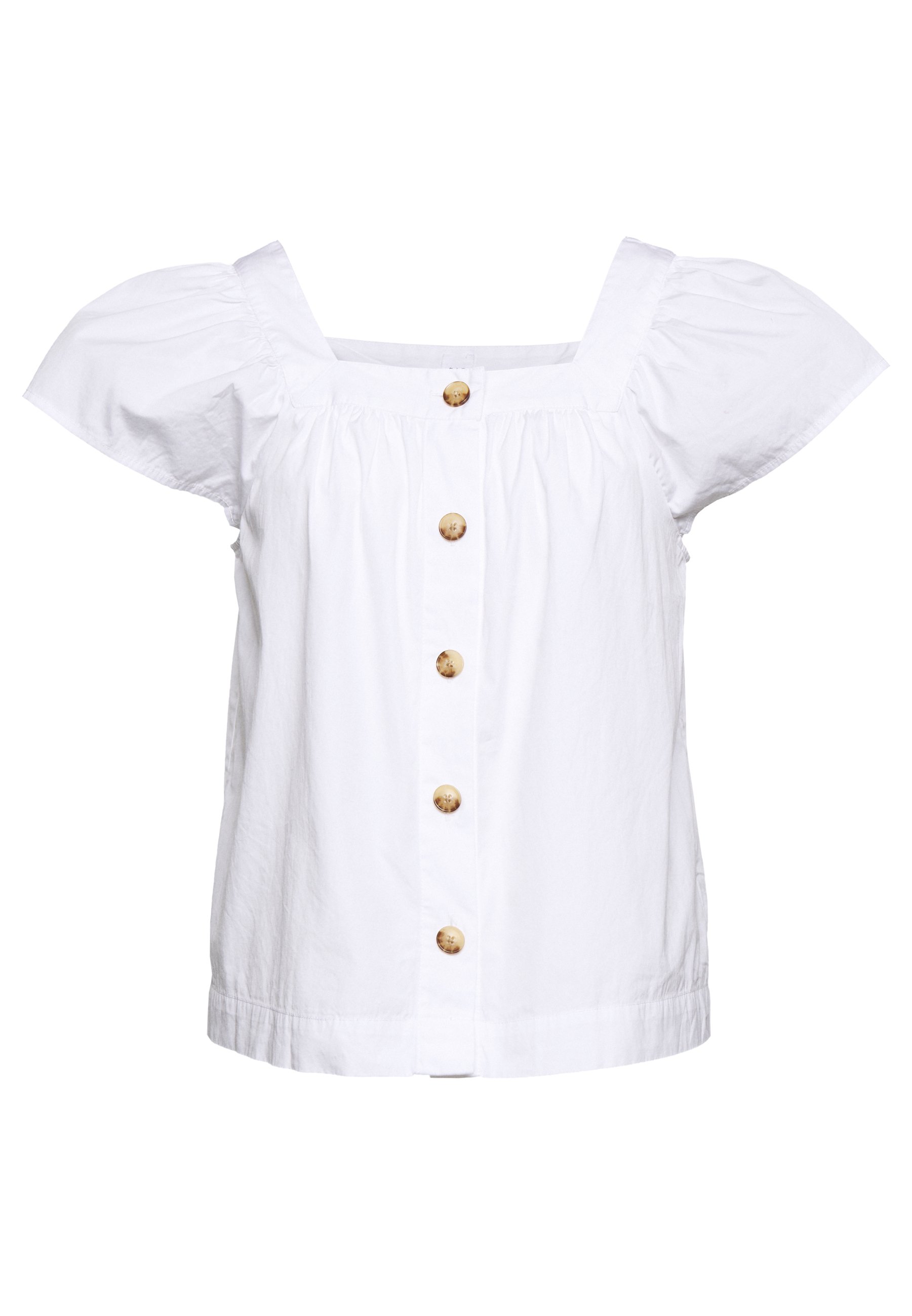 Gap online | Den nye kolleksjonen på Zalando GAP Petite SHIRRED EASY POPOVER DOBBY - Bluser - fresh white