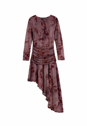 Desigual, LONG-SLEEVED KNIT DRESS - Freizeitkleid - purple