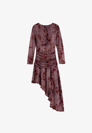 Desigual, LONG-SLEEVED KNIT DRESS - Freizeitkleid - purple