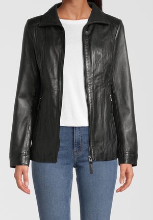 Leren jas - black