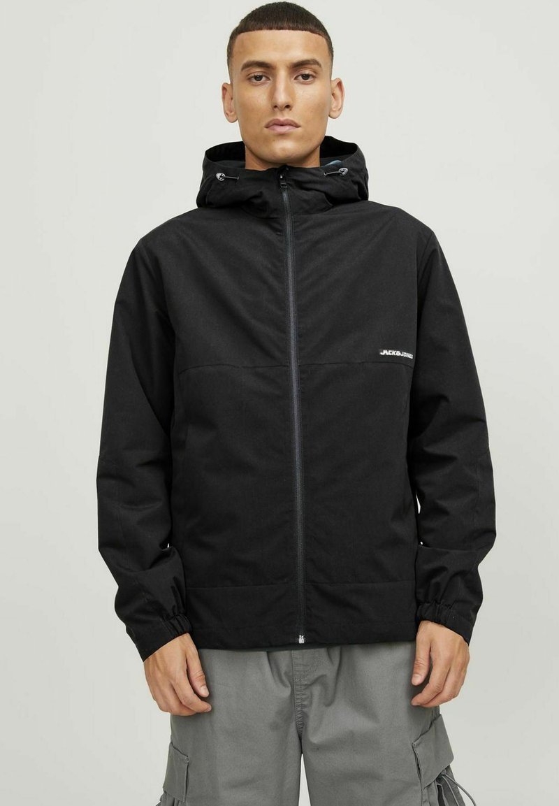 Jack & Jones - KAPUZEN - Õuejope - black, Suurenda