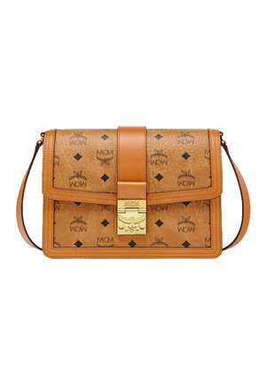 MCM IN VISETOS - Across body bag - cognac