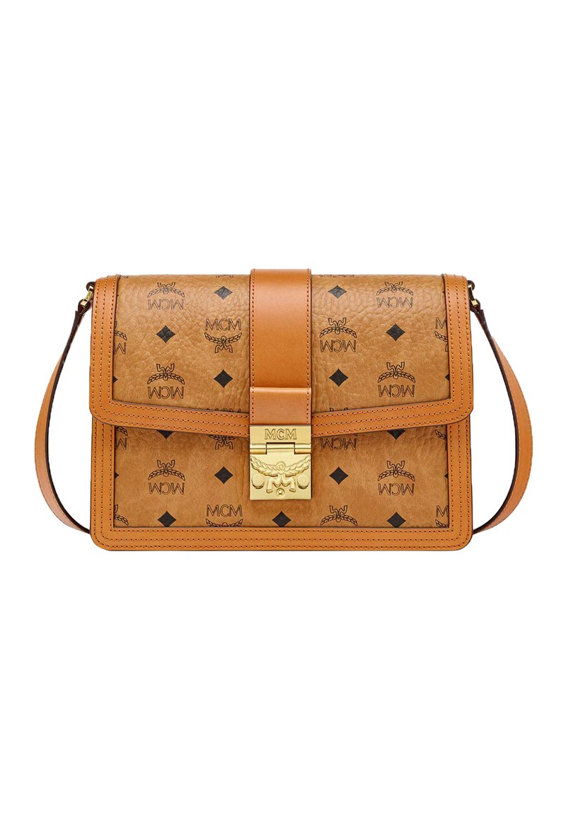 MCM - IN VISETOS - Borsa a tracolla - cognac, Ingrandire