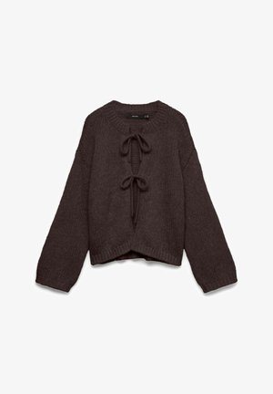 Vero Moda, STRICKJACKE VMVISION STRICKJACKE - Gilet - chocolate torte