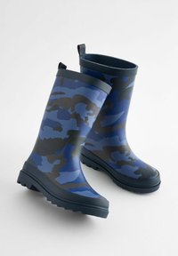 Next REGULAR FIT - Bottes en caoutchouc - navy blue camo rubber welly