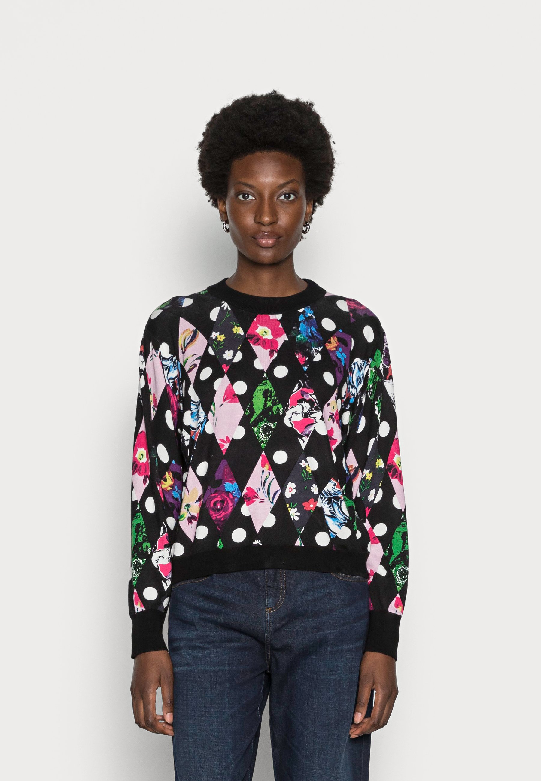 Desigual DUBLIN - Jersey de punto - black/multicolor - Zalando.es