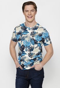 Koroshi SHORT SLEEVE - Apdrukāts T-krekls - azul   blue