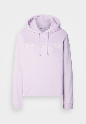 Marc O'Polo LONG SLEEVE HOODED LOGO PRINT - Kapuzenpullover - faded lilac