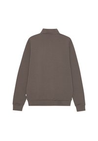 Les Deux CORE CONTRAST HALF ZIP - Φούτερ - mountain grey brown