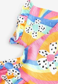 Next SHORT SLEEVE  REGULAR FIT - Džersio suknelė - pink blue green rainbow flower print
