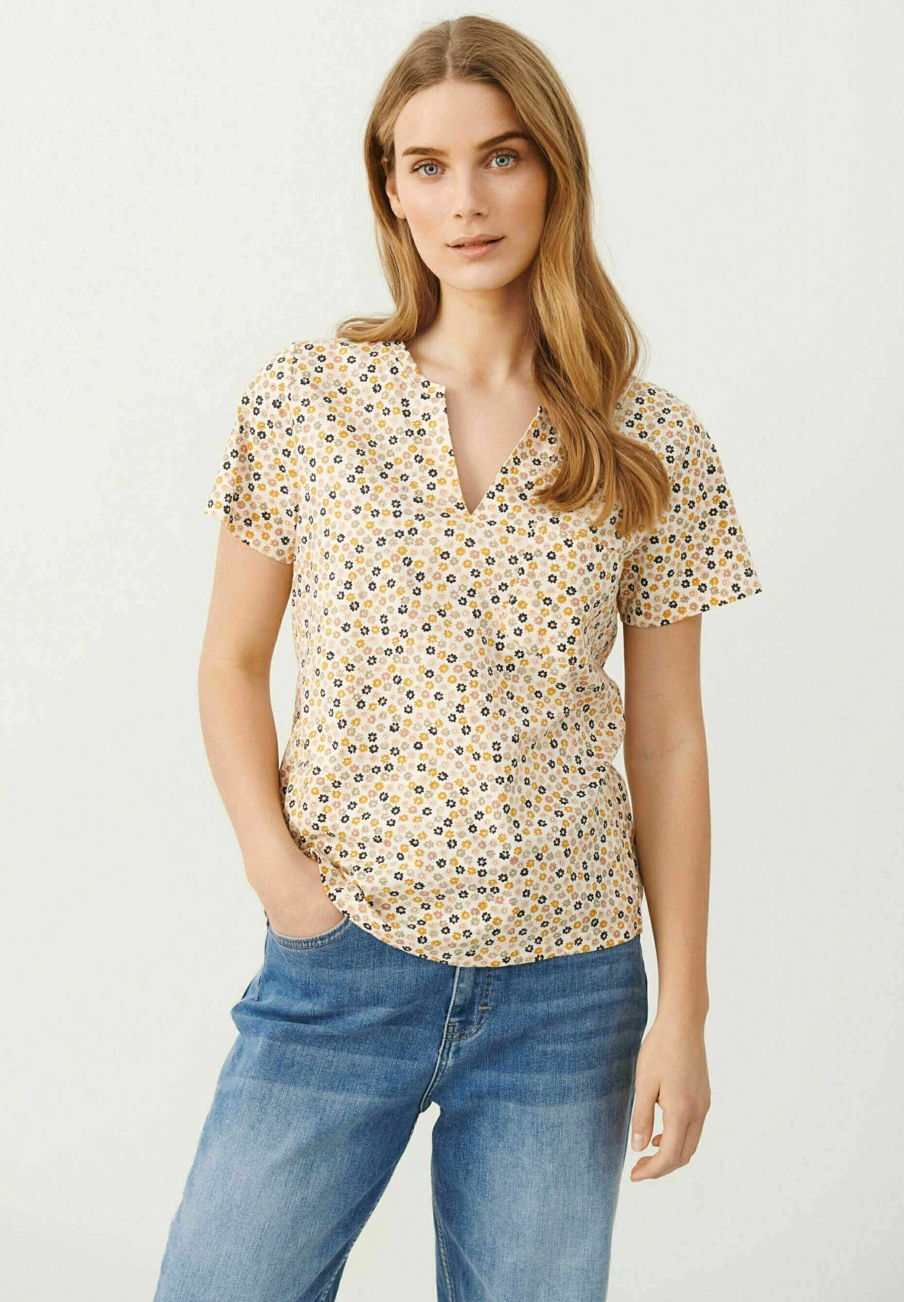 muliti mini flower print/yellow 