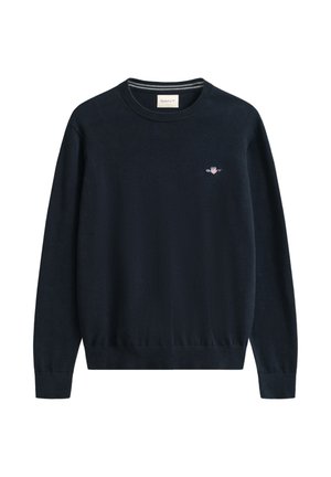 GANT CLASSIC C NECK - Pulover - evening blue