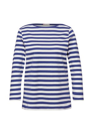 GESTREIFTES - Langarmshirt - blau