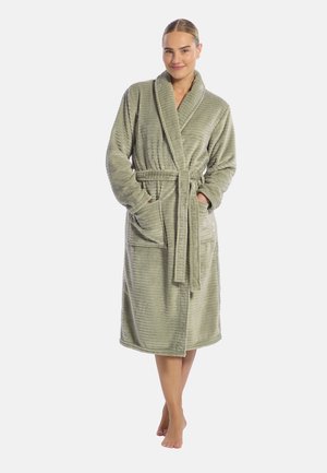 Badjas - minty green stripe