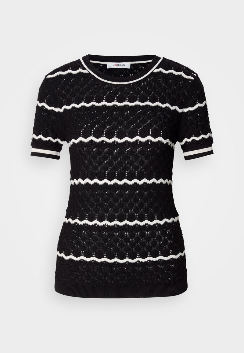 Morgan T-shirt print zwart