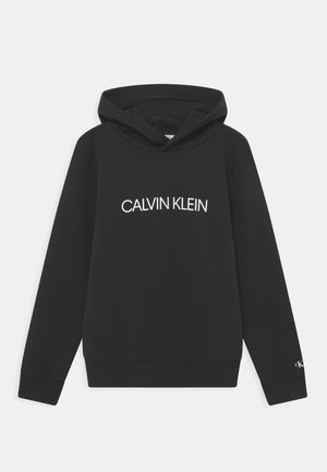 Calvin Klein Jeans INSTITUTIONAL LOGO HOODIE UNISEX - Mikina s kapucí - black