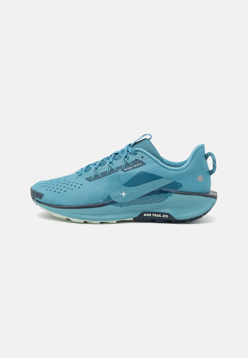 Nike Performance REACTX PEGASUS 5 - Trail running shoes - smokey blue/light silver/armory navy