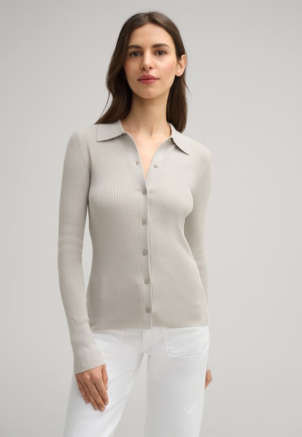 Strickjacke - greige