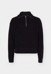 Weekday BLEND HALF ZIP  - Pullover - black