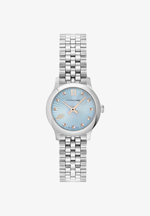 FERRAGAMO, FERRAGAMO DUO MINI - Часовник - silver tone and blue