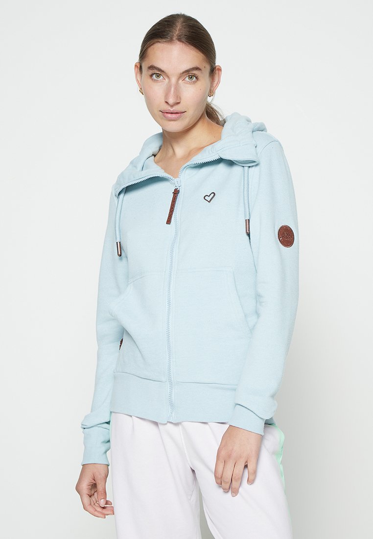 Bluză de molton cu fermoar