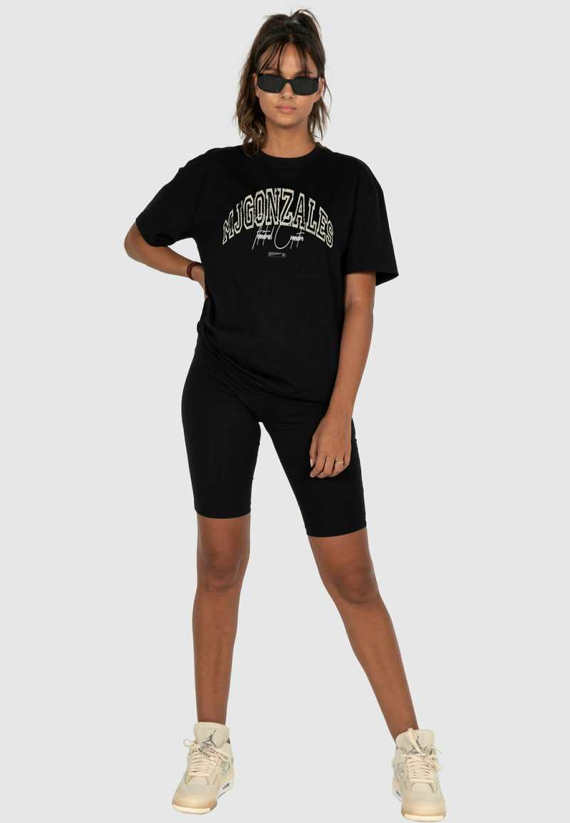MJ Gonzales INTERNATIONAL X HEAVY OVERSIZED - T-shirt con stampa - black