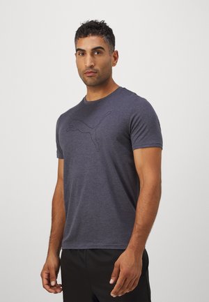 TAD ESSENTIAL HEATHER CAT CF LARGE  - Sportiniai marškinėliai trumpomis rankovėmis - galactic gray heather