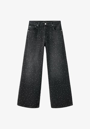 Mango, ADULT - Wide Leg - black denim