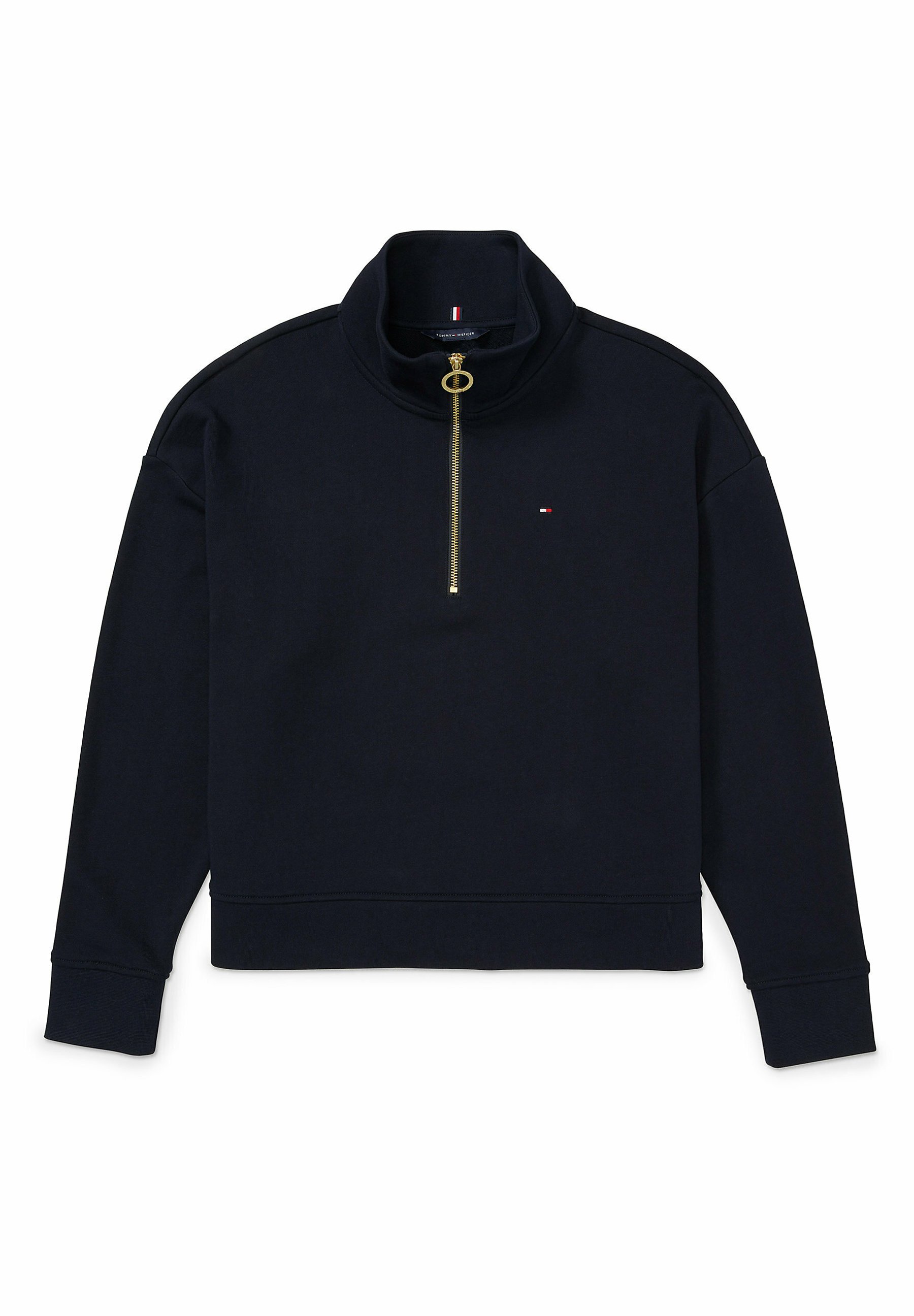tommy hilfiger black quarter zip