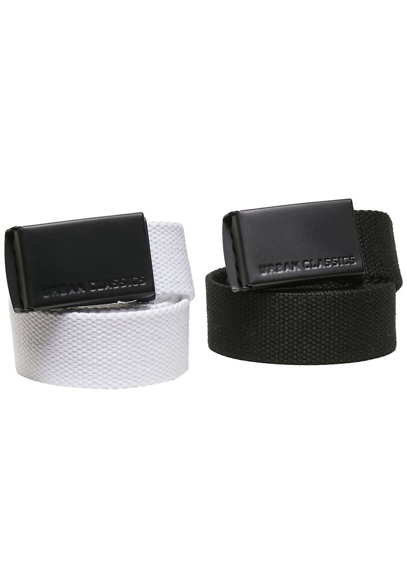 Urban Classics - 2 PACK - Ceinture - black white, Agrandir
