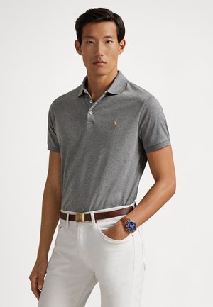 CUSTOM SLIM FIT SOFT COTTON POLO SHIRT - Poloshirt - dark grey