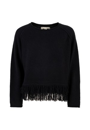 FRINGES SWEATER CIRRO - Strickpullover - midnight
