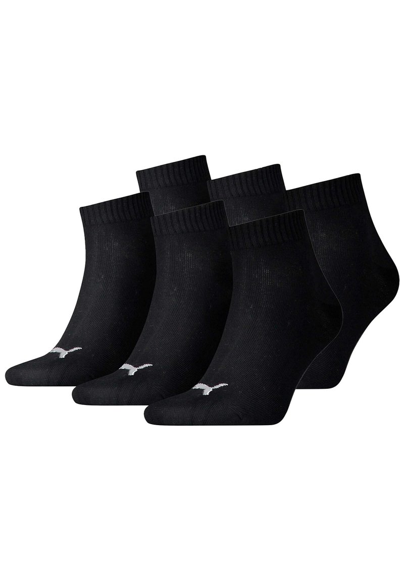 Puma UNISEX 6ER PACK -QUARTER - Socken - schwarz
