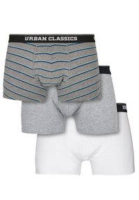 Urban Classics - HERREN  3-PACK - Kelnaitės - wide stripe aop /grey/white Miniatiūros vaizdas 1