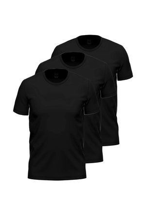 3ER PACK  - Unterhemd/-shirt - schwarz