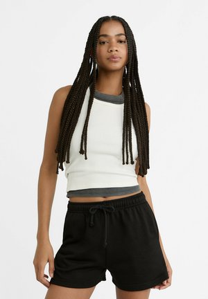 WITH DRAWSTRINGS - Träningsbyxor - black