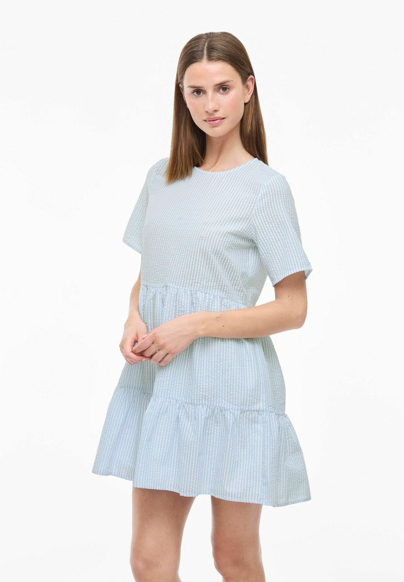 VILA VICORALINA GESTREIFTES - Vestido informal - snow white