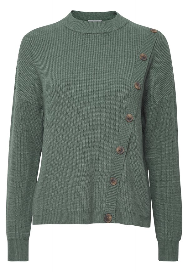 FRBitte - Cardigan - dark forest melange3