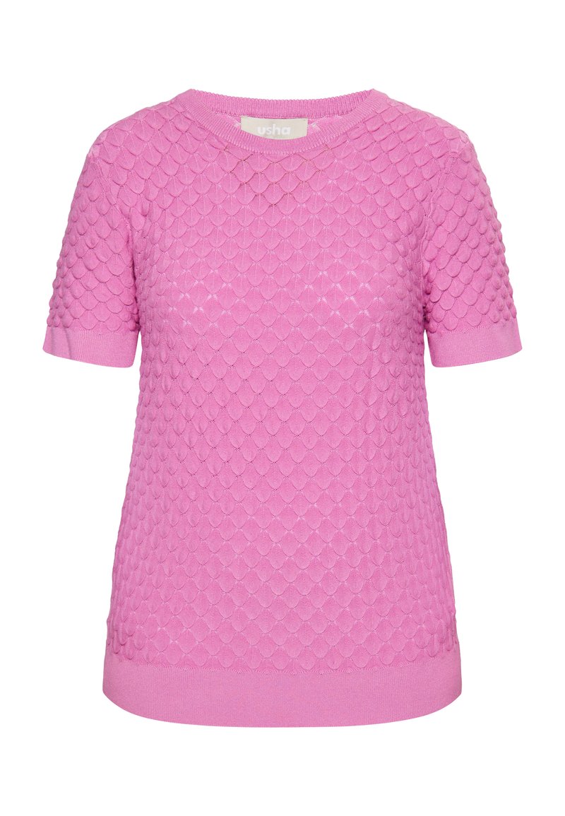 usha T-shirt basic roze