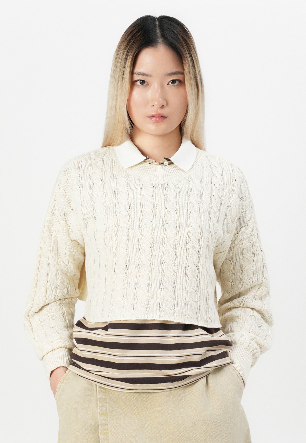 ONLBIRTIE SHORT CABLE O NECK