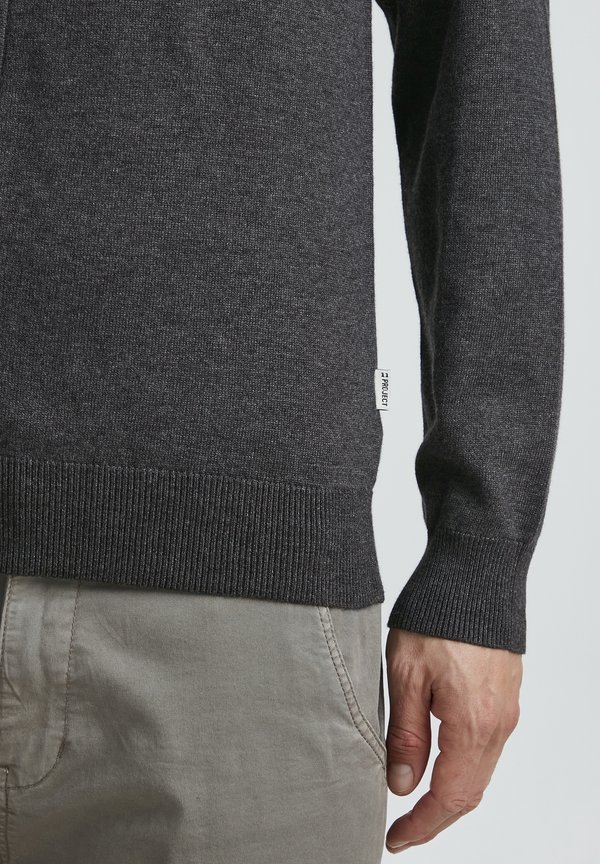 PRMELKER - Cardigan - charcoal mix3