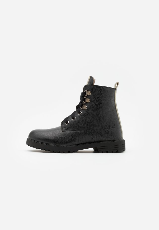 Bottines à lacets - black