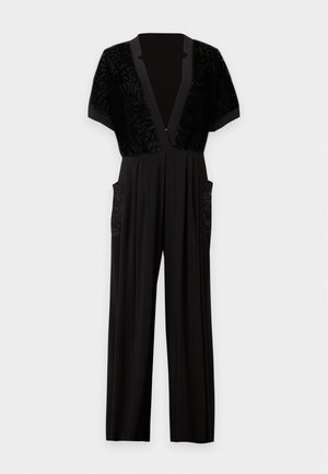 Norma Kamali, GERALYN SHORT SLEEVE JUMPSUIT - Combinaison - black