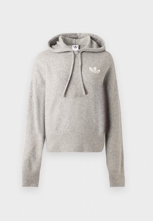 adidas Originals, Суитшърт с качулка - medium grey heather